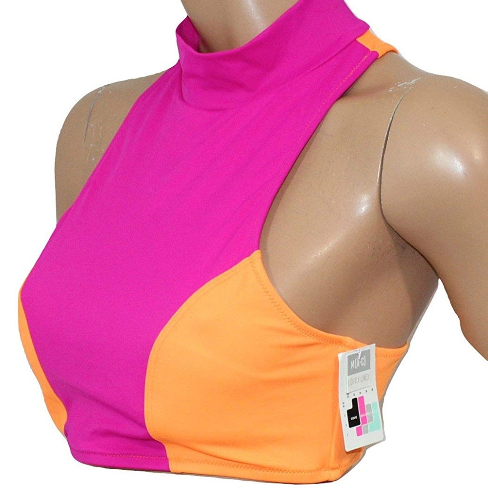 Victoria's Secret Pink Swim High Neck Bikini Top